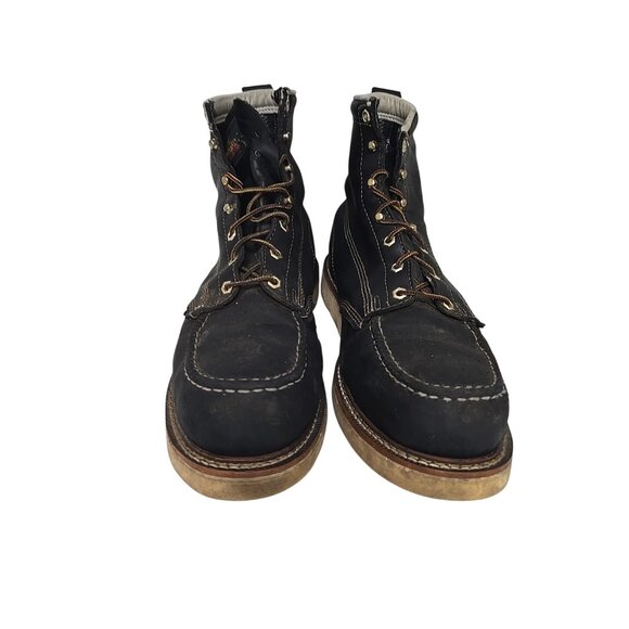 Thorogood Men's 6" Steel Toe Wedge Sole Boot (U.S.A.) 804-6201 Black 14D - Picture 6 of 7